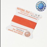 Zdjęcie - Nici jedwabne z igłą coral 0,6mm