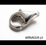 Zdjęcie - Zapięcie posrebrzane karabińczyk NTC2 10mm