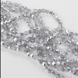 Zdjęcie - Kryształki kulki fasetowane 32 cuts half silver 6mm