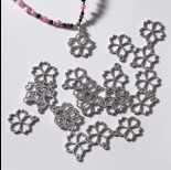 Zdjęcie - Zawieszka ze stali chirurgicznej kwiatek 16,6mm
