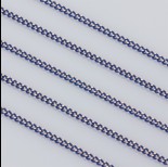 Zdjęcie - Łańcuszek pancerka powlekany 3x2mm niebieski