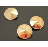 Zdjęcie - Swarovski rivoli stone golden shadow 10mm