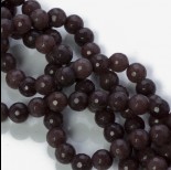 Zdjęcie - Jadeit marmurkowy kulka fasetowana brązowa 8mm