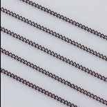Zdjęcie - Łańcuszek pancerka powlekany 1.9x2.5mm granatowy