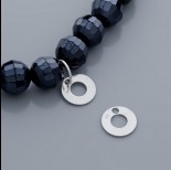 Zdjęcie - Srebrna celebrytka kółko wycięte 10mm, Ag925
