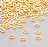Zdjęcie - Blaszka cechownicza owal ag925 pozłacana 4.5mm