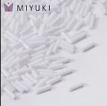 Zdjęcie - Koraliki Miyuki Bugles #2 6 mm White Opaque