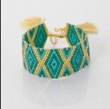 Zdjęcie - Bransoletka boho 13 rzędowa z koralików Matsuno 17-27cm