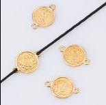 Zdjęcie - Srebrny łącznik zawieszka AG925 pozłacany 16.7mm
