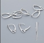 Zdjęcie - Srebrne bigle angielskie diamentowe 19mm, Ag925