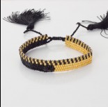Zdjęcie - Bransoletka boho 5 rzędowa z koralików Matsuno 17-27cm