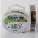 Zdjęcie - Linka stalowa Beadalon siedmiostrunowa 31m, 0.38mm bronze