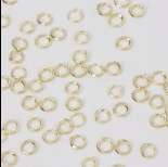 Zdjęcie - Kółeczka zaciskowe w kolorze złotym 4x0,8mm