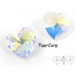 Zdjęcie - Swarovski heart 14mm crystal AB