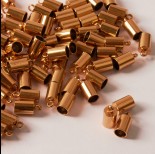 Zdjęcie - Końcówki ze stali chirurgicznej pozłacane 4mm