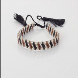Zdjęcie - Bransoletka boho 5 rzędowa z koralików Matsuno 17-27cm