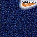 Zdjęcie - Koraliki NihBeads 12/0 Inside-Color Lt Cobalt/ White Line