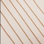 Zdjęcie - Srebrny, pozłacany łańcuch rolo diamentowany ag925 1,7mm