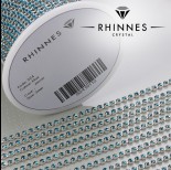 Zdjęcie - Taśma z kryształkami kolor srebrny blue zircon 2mm