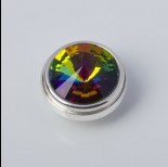 Zdjęcie - Srebrna wpinka Kaleidoskop Swarovski vitrail medium 10mm