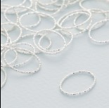 Zdjęcie - Srebrny łącznik owal diamentowy ag925 16x12mm