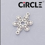Zdjęcie - Rozgałęźnik kwiatek w kółku ze stali chirurgicznej 22x15mm