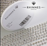 Zdjęcie - Taśma z kryształkami kolor srebrny hematite 3mm