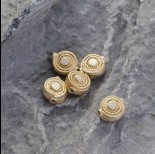 Zdjęcie - Srebrny koralik Ag925 pozłacany 10.5mm