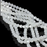 Zdjęcie - Kryształki kulki fasetowane white opal 6mm
