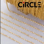 Zdjęcie - Łańcuszek płaski owal ze stali chirurgicznej 2x2.5mm