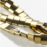 Zdjęcie - Hematyt prostokąt do bransoletek złoty 18x10mm