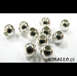 Zdjęcie - Kulki posrebrzane gładkie 2,2mm