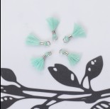 Zdjęcie - Mini chwosty w srebrnym okuciu miętowy 10mm