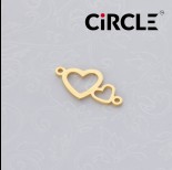 Zdjęcie - Rozgałęźnik serduszka ze stali chirurgicznej 21x10mm