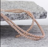 Zdjęcie - Hematyt kulki platerowane gładkie rose gold 3mm