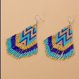 Zdjęcie - Kolczyki boho z koralików Matsuno 80mm
