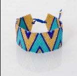 Zdjęcie - Bransoletka boho 13 rzędowa z koralików Matsuno 17-27cm