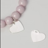 Zdjęcie - Srebrna celebrytka serduszko 14mm, Ag925