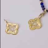 Zdjęcie - Zawieszka kwiatek ażurowy Ag925 pozłacana 18x13mm złoty