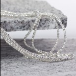 Zdjęcie - Hematyt kulka fasetowana platerowana white silver 2mm