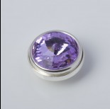 Zdjęcie - Srebrna wpinka Kaleidoskop Swarovski violet 10mm