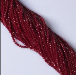 Zdjęcie - Kryształki kulki fasetowane bloody red 3mm