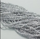 Zdjęcie - Kryształki oponki fasetowane half silver 1x2mm