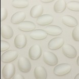 Zdjęcie - Kocie oko kaboszon owal biały 18x13mm