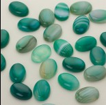 Zdjęcie - Agat zielony kaboszon owal 18x13mm