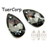 Zdjęcie - Swarovski pear-shaped 22mm silver night