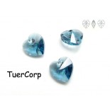 Zdjęcie - Swarovski heart 10mm denim blue