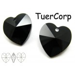 Zdjęcie - Swarovski heart 14mm jet