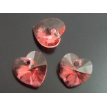 Zdjęcie - Swarovski heart 10mm peach rose