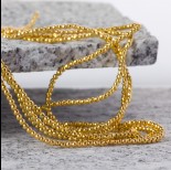 Zdjęcie - Hematyt kulka fasetowana platerowana light gold 2mm